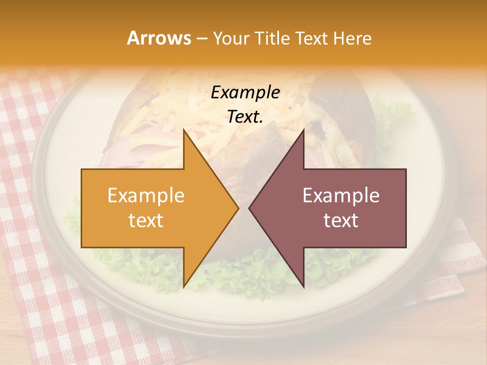 Plate Large Table PowerPoint Template