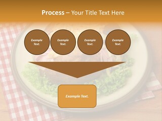 Plate Large Table PowerPoint Template
