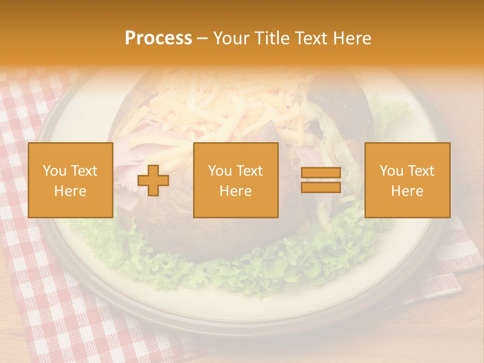 Plate Large Table PowerPoint Template