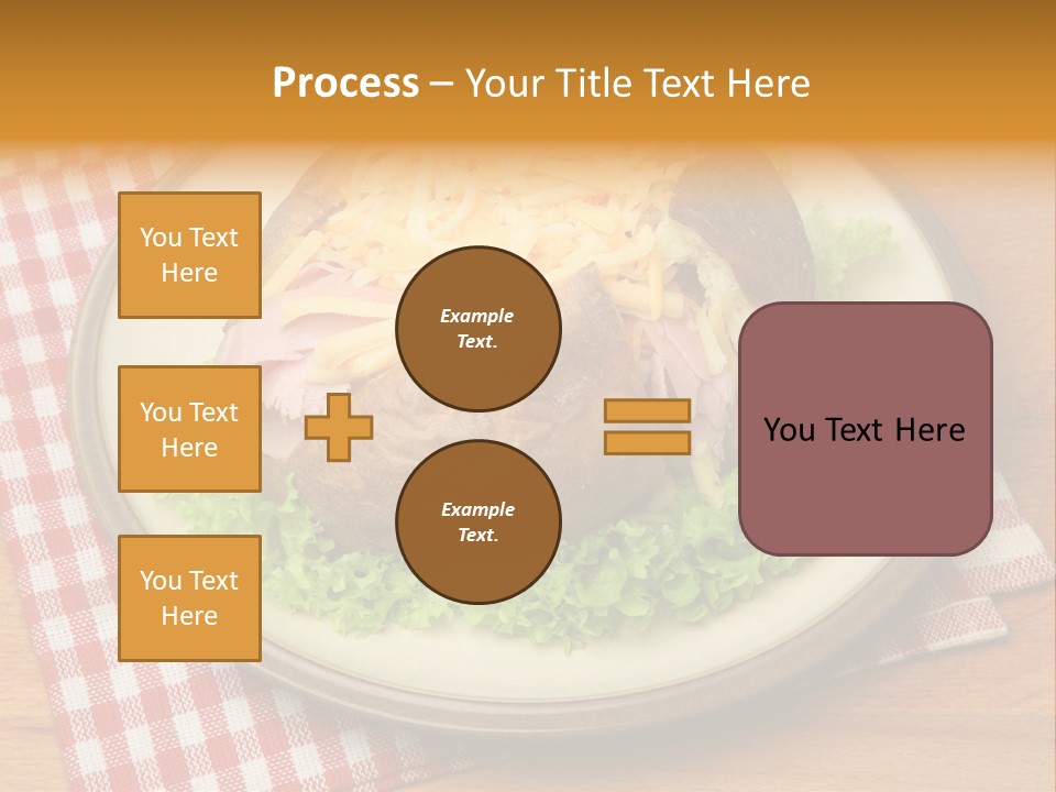 Plate Large Table PowerPoint Template