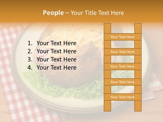 Plate Large Table PowerPoint Template