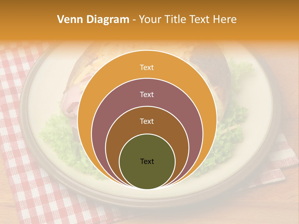 Plate Large Table PowerPoint Template