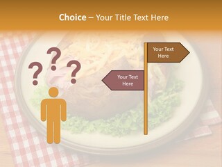 Plate Large Table PowerPoint Template