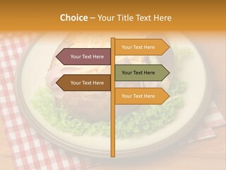 Plate Large Table PowerPoint Template