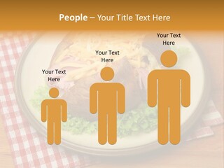 Plate Large Table PowerPoint Template