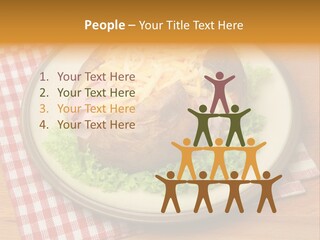 Plate Large Table PowerPoint Template