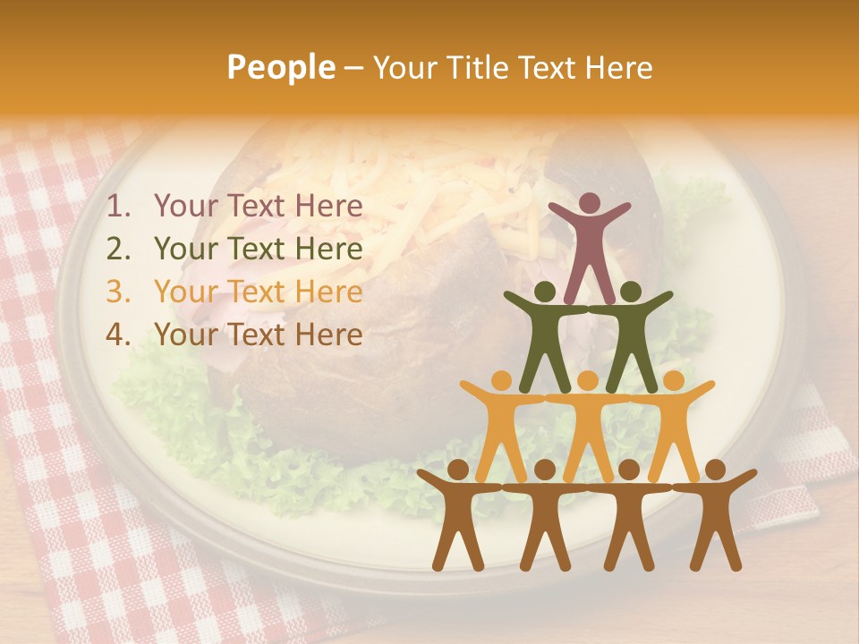 Plate Large Table PowerPoint Template