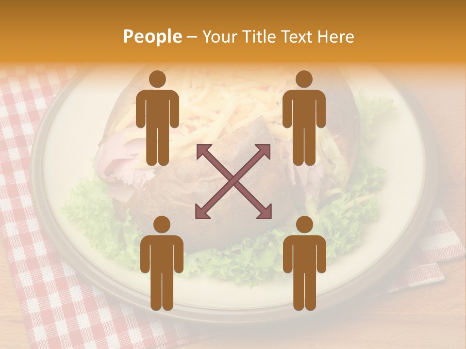 Plate Large Table PowerPoint Template