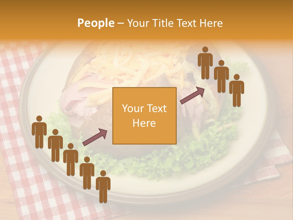 Plate Large Table PowerPoint Template