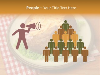 Plate Large Table PowerPoint Template
