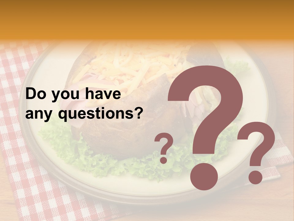 Plate Large Table PowerPoint Template