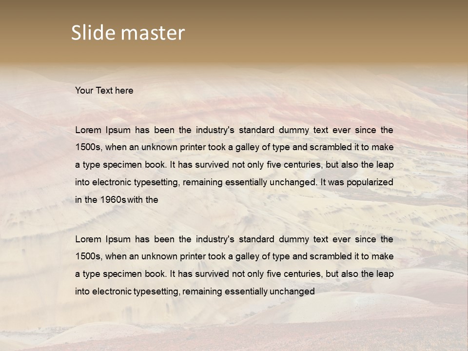 Scenic Layers Hill PowerPoint Template