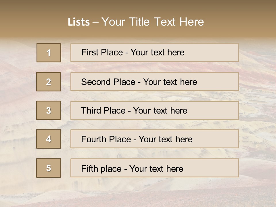 Scenic Layers Hill PowerPoint Template