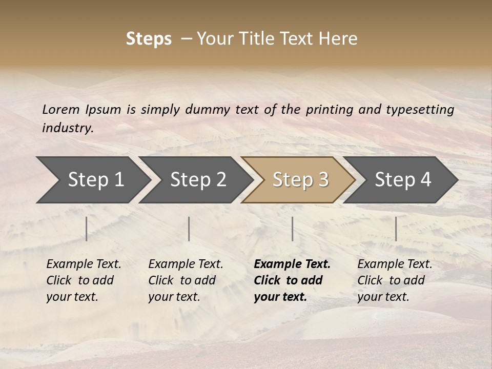Scenic Layers Hill PowerPoint Template