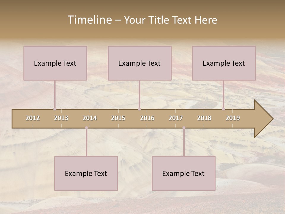 Scenic Layers Hill PowerPoint Template