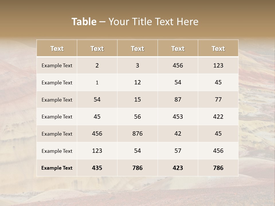 Scenic Layers Hill PowerPoint Template