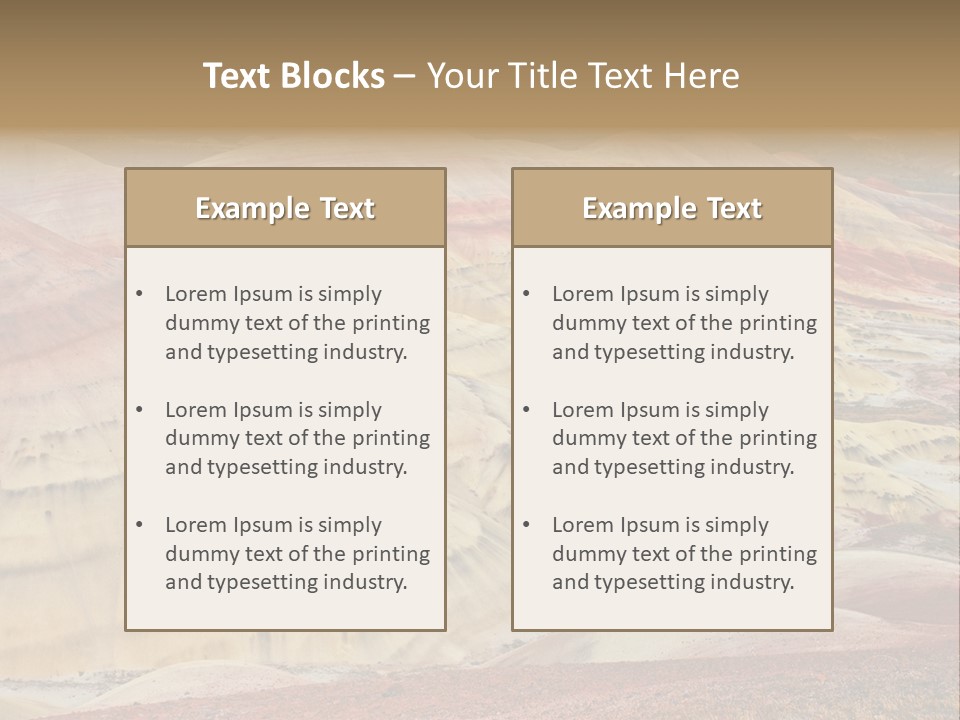 Scenic Layers Hill PowerPoint Template