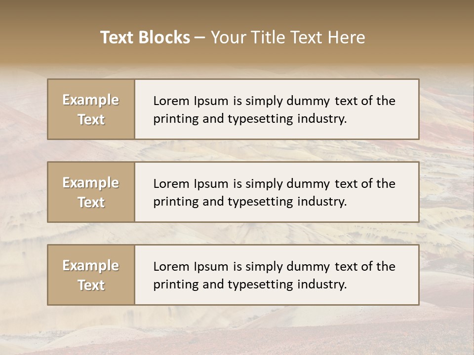 Scenic Layers Hill PowerPoint Template