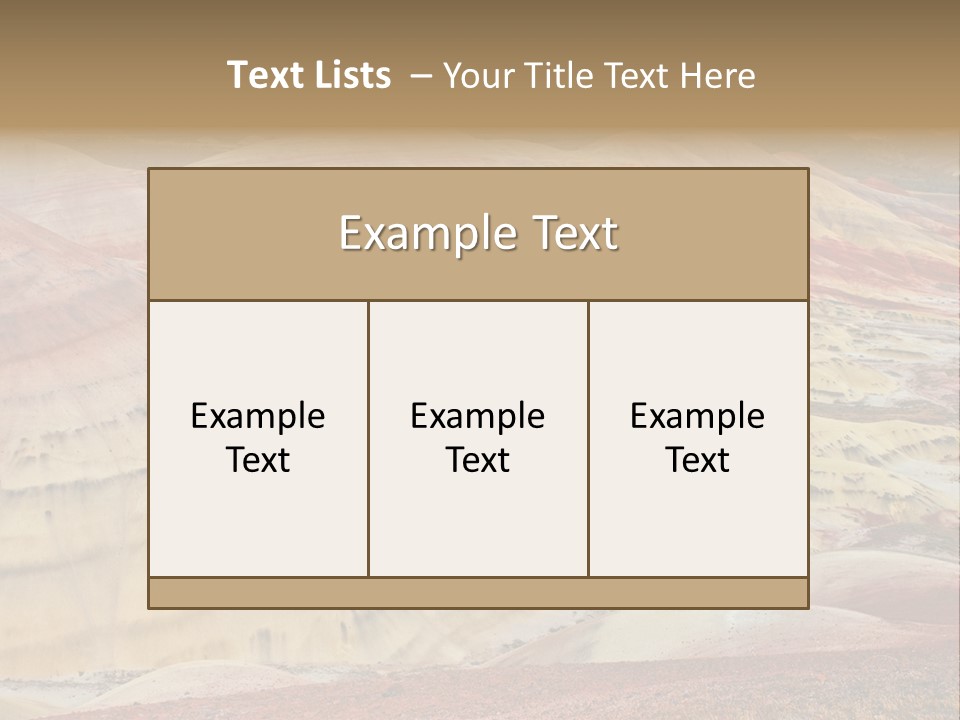 Scenic Layers Hill PowerPoint Template
