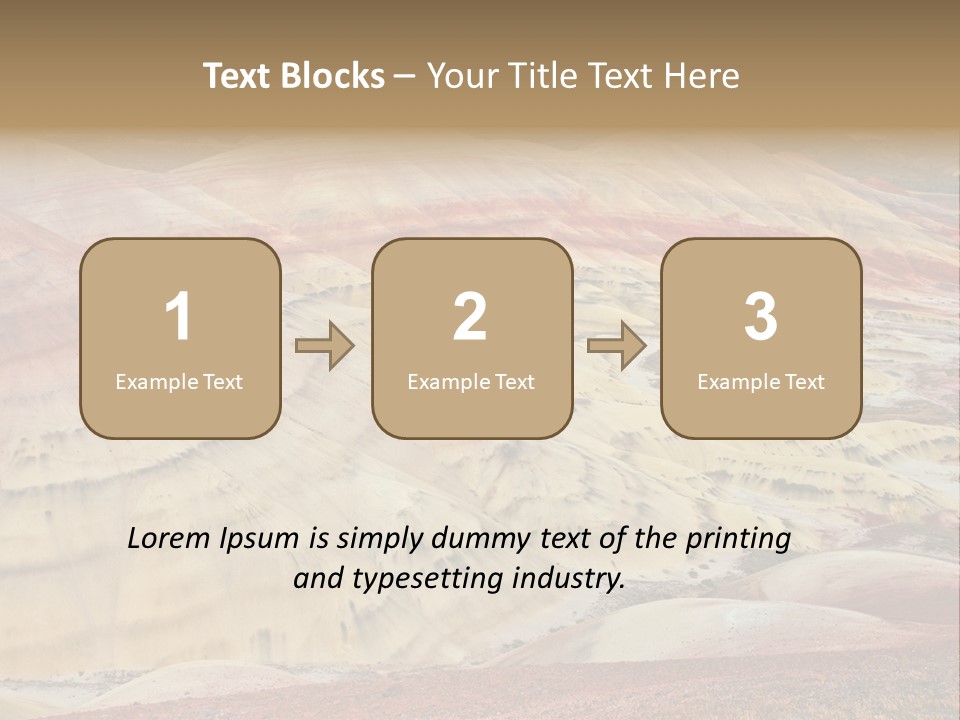 Scenic Layers Hill PowerPoint Template