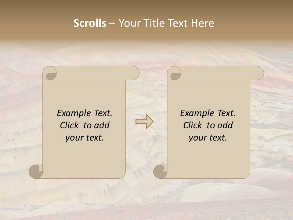 Scenic Layers Hill PowerPoint Template