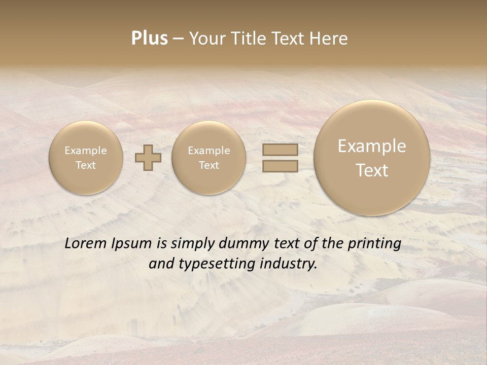 Scenic Layers Hill PowerPoint Template