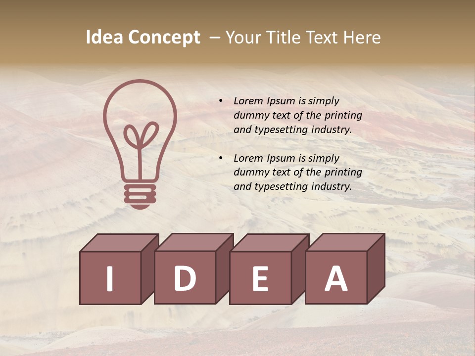 Scenic Layers Hill PowerPoint Template