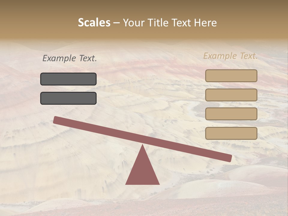 Scenic Layers Hill PowerPoint Template