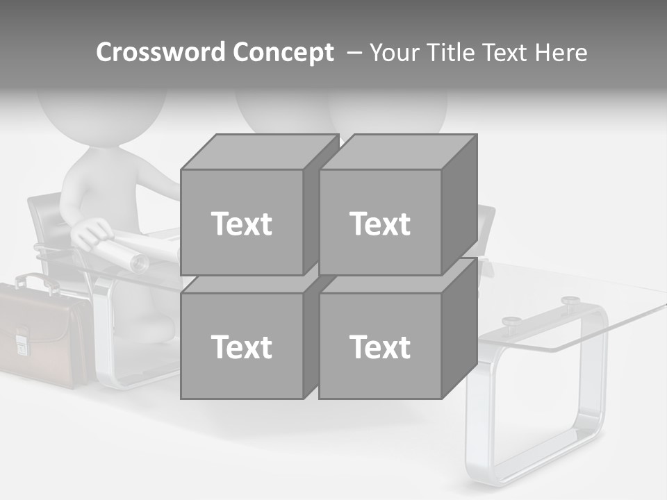 Three People Sitting At A Table With A Laptop PowerPoint Template