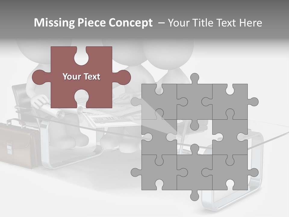 Three People Sitting At A Table With A Laptop PowerPoint Template