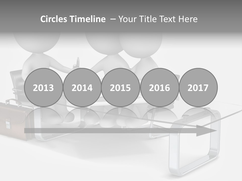 Three People Sitting At A Table With A Laptop PowerPoint Template