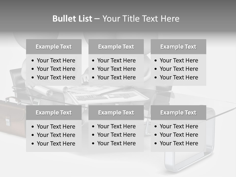 Three People Sitting At A Table With A Laptop PowerPoint Template