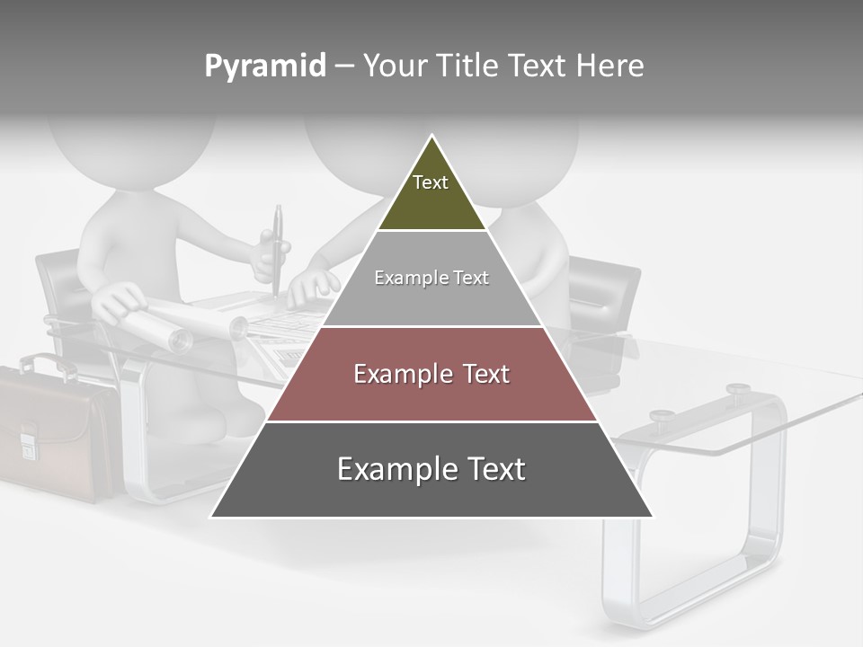 Three People Sitting At A Table With A Laptop PowerPoint Template