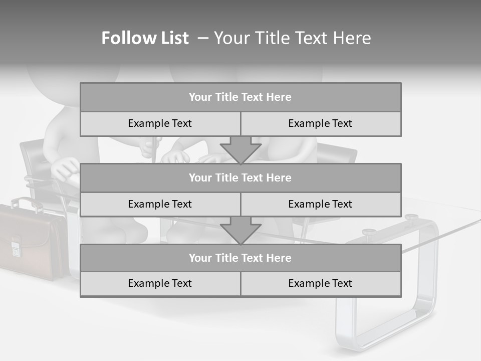 Three People Sitting At A Table With A Laptop PowerPoint Template