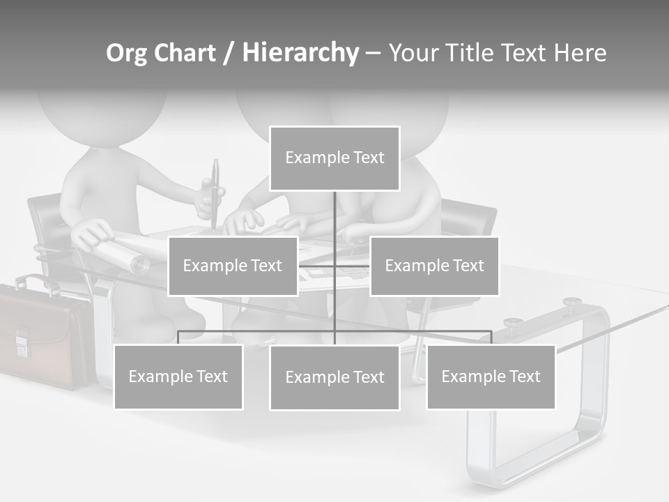 Three People Sitting At A Table With A Laptop PowerPoint Template