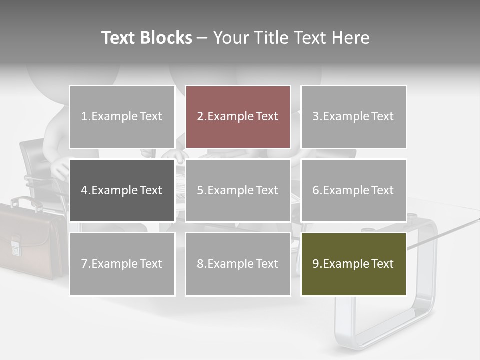 Three People Sitting At A Table With A Laptop PowerPoint Template