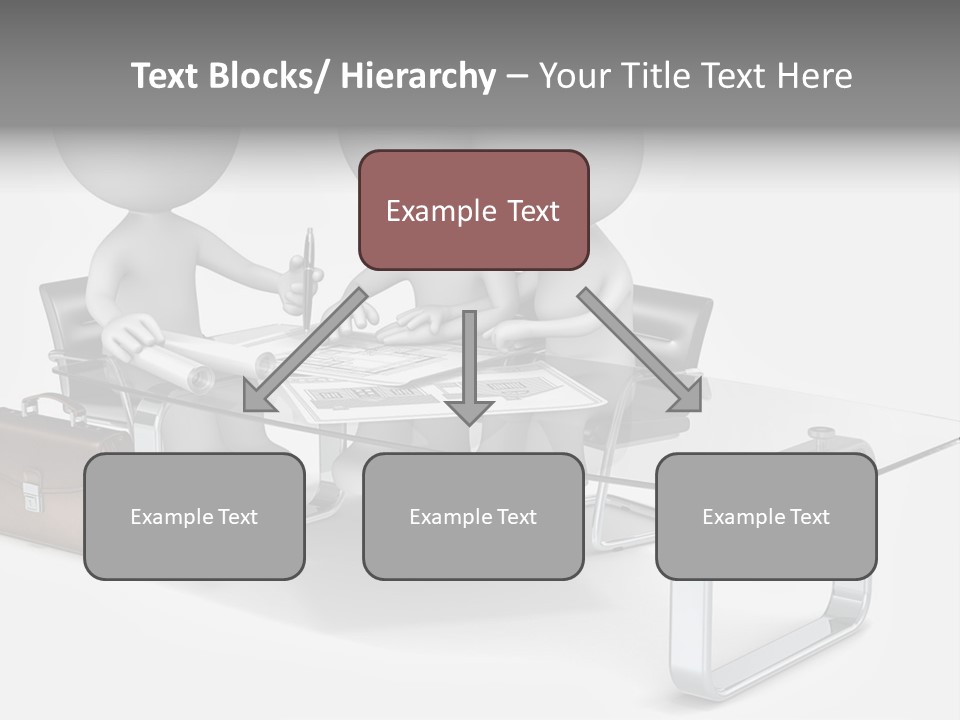 Three People Sitting At A Table With A Laptop PowerPoint Template