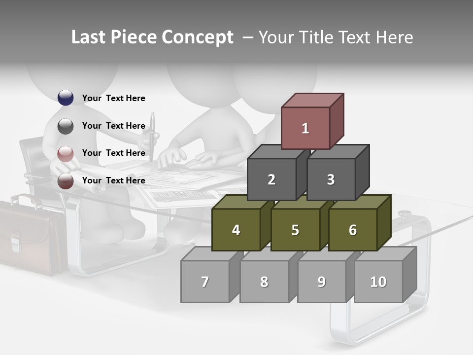 Three People Sitting At A Table With A Laptop PowerPoint Template