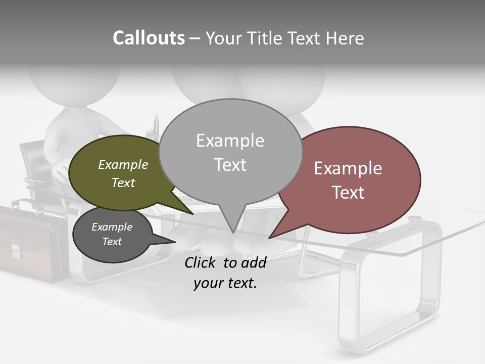 Three People Sitting At A Table With A Laptop PowerPoint Template