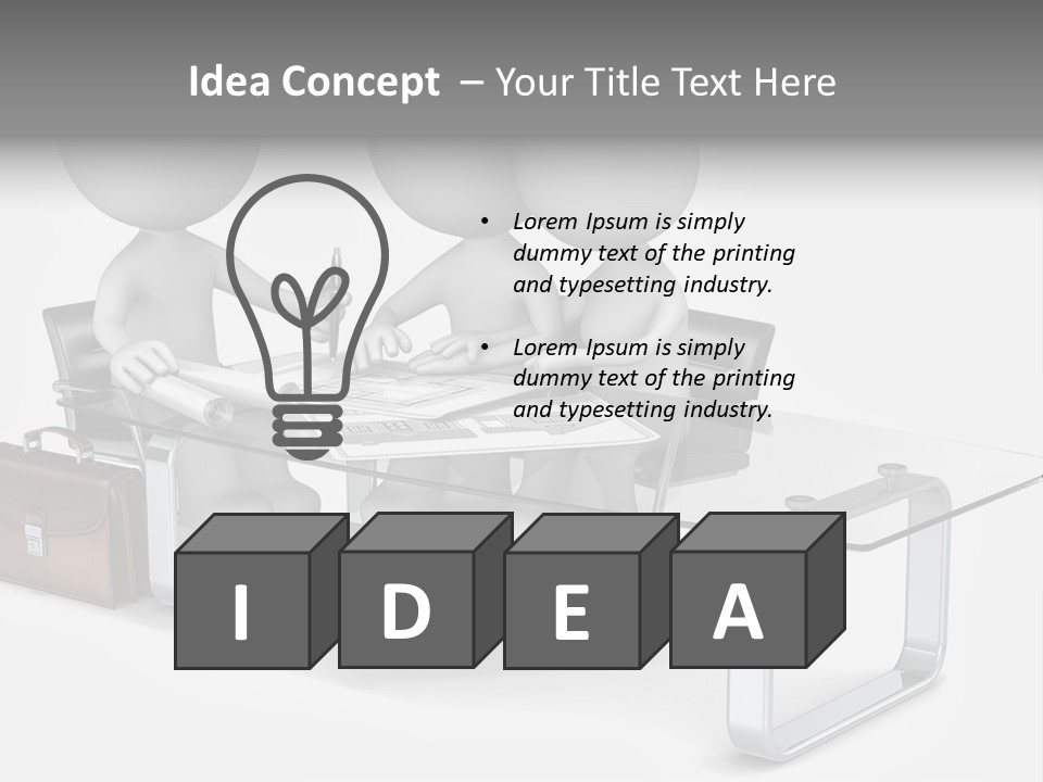 Three People Sitting At A Table With A Laptop PowerPoint Template