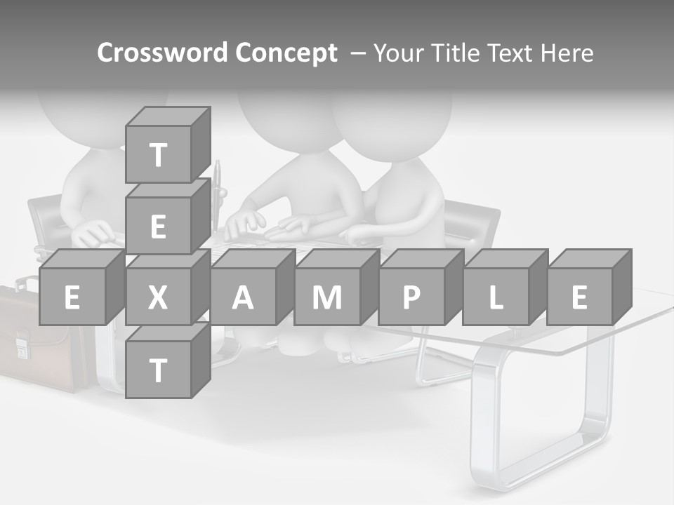 Three People Sitting At A Table With A Laptop PowerPoint Template