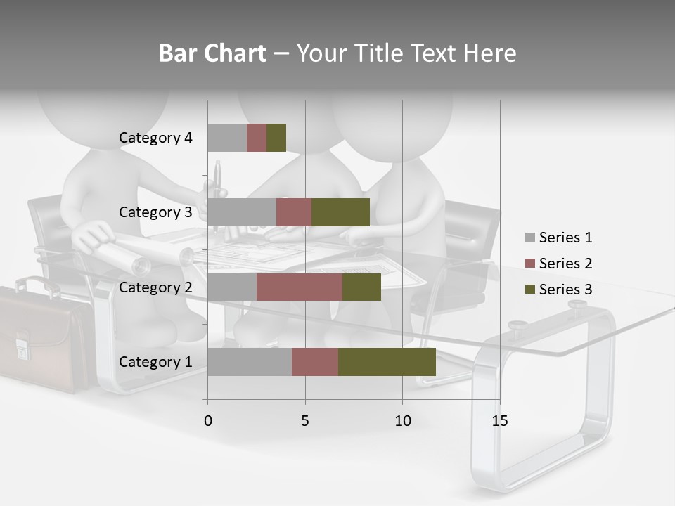 Three People Sitting At A Table With A Laptop PowerPoint Template