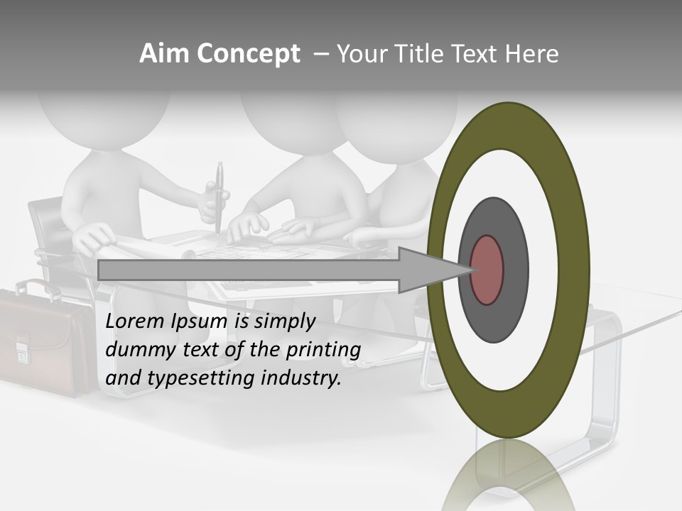 Three People Sitting At A Table With A Laptop PowerPoint Template