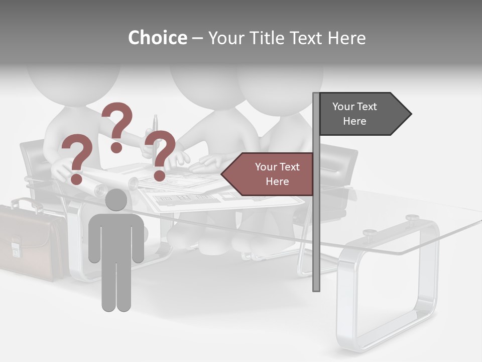 Three People Sitting At A Table With A Laptop PowerPoint Template
