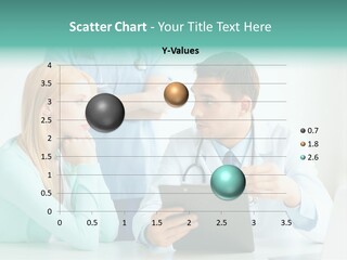 A Doctor And A Patient Discussing Something On A Clipboard PowerPoint Template