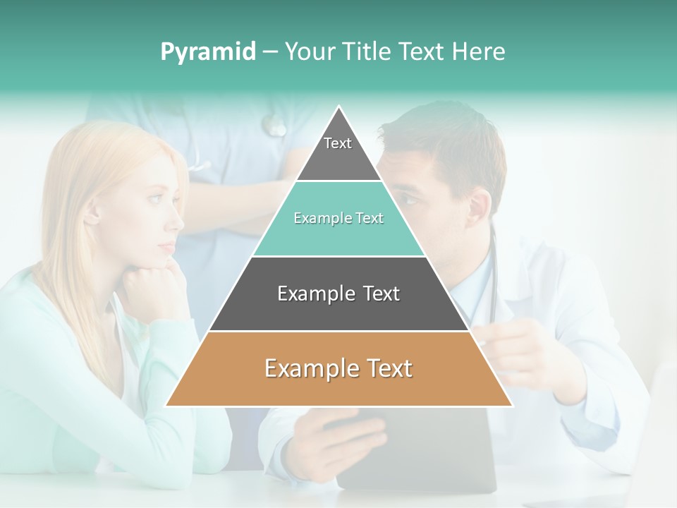 A Doctor And A Patient Discussing Something On A Clipboard PowerPoint Template