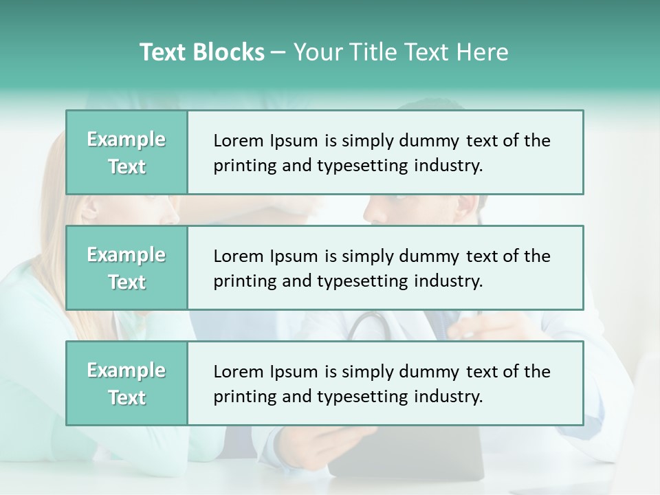 A Doctor And A Patient Discussing Something On A Clipboard PowerPoint Template