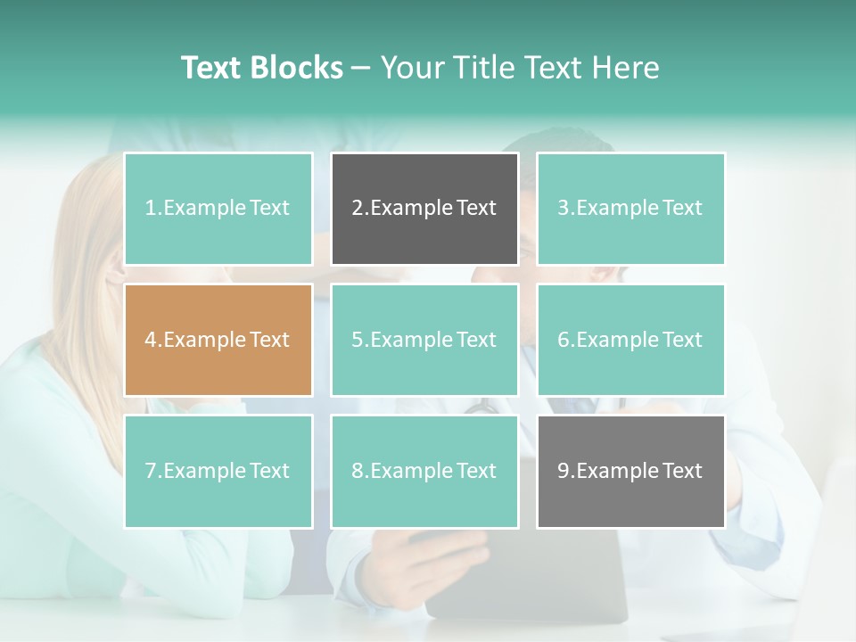 A Doctor And A Patient Discussing Something On A Clipboard PowerPoint Template
