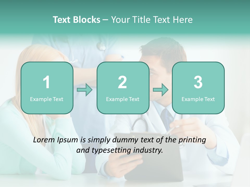 A Doctor And A Patient Discussing Something On A Clipboard PowerPoint Template