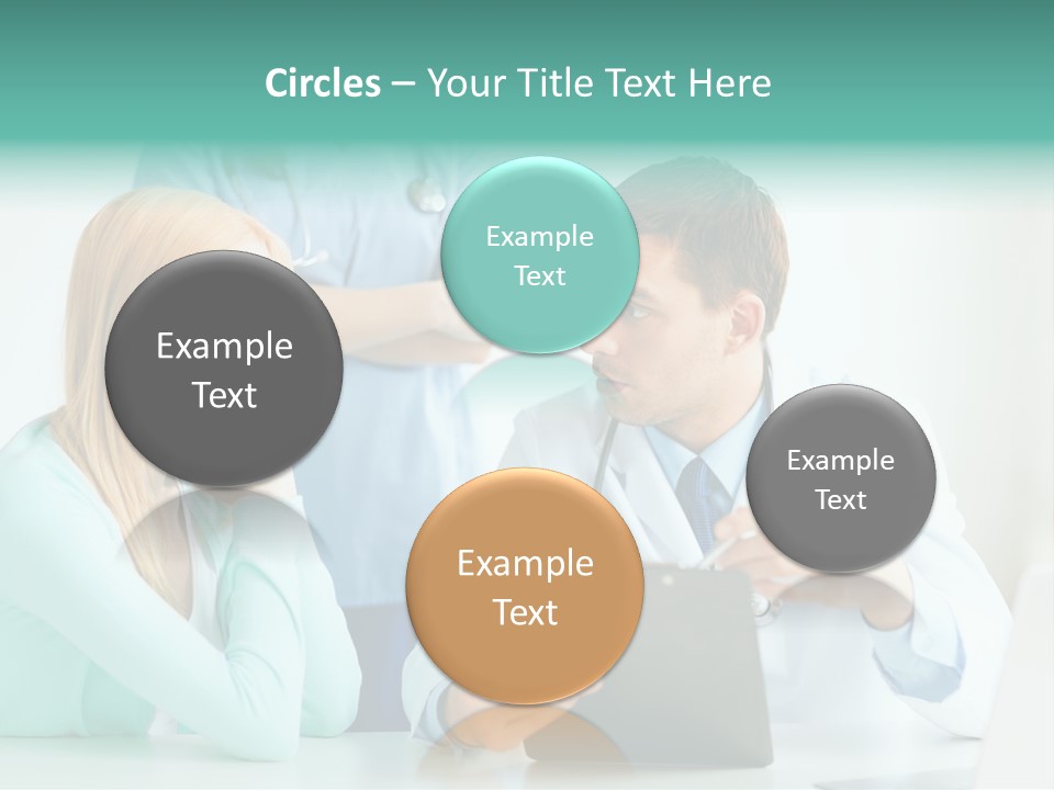 A Doctor And A Patient Discussing Something On A Clipboard PowerPoint Template